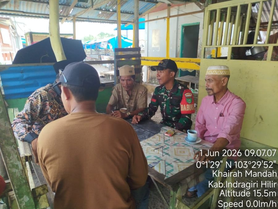 Koramil 08/Mdh Pratu Bagus Pranata Melaksanakan Kegiatan Komsos di wilayah Kampung Pancasila