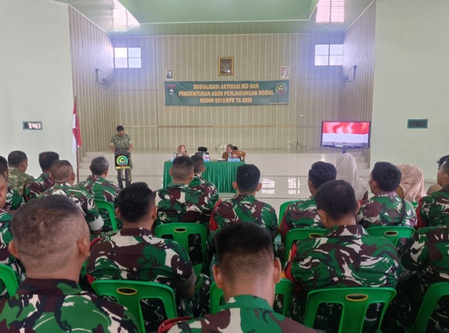Koramil 09/Langgam Ikuti Sosialisasi IKD dan Perlindungan Sosial 2026