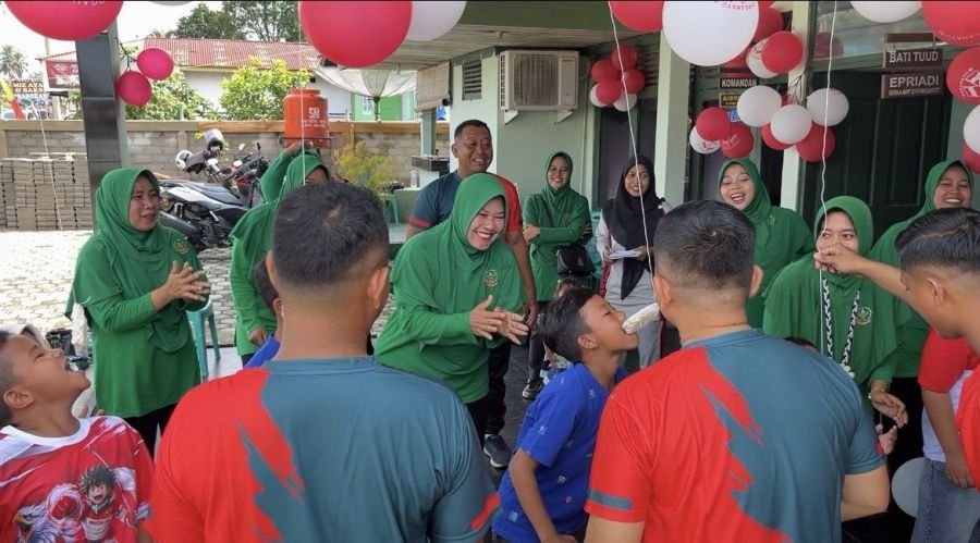 Koramil 09/Singingi Semarakkan HUT RI ke-81 dengan Lomba Penuh Keceriaan
