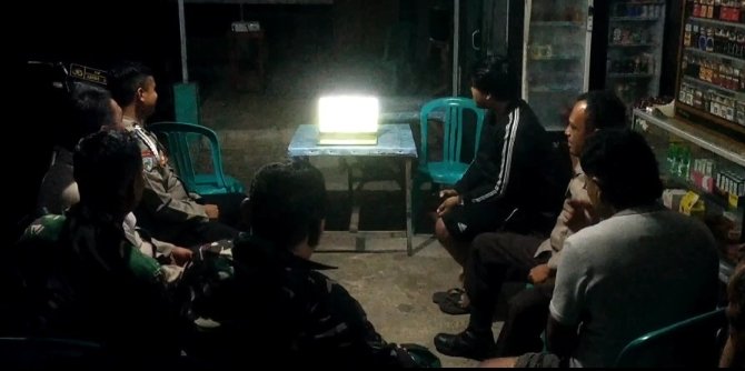 Koramil 11/Pulau Burung Gelar Nobar Piala Dunia 2026