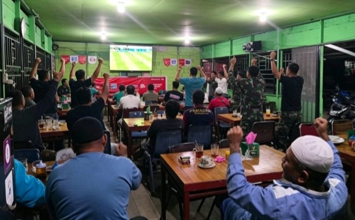 Koramil 16/Tapung, Kembali Ajak Warga Masyarakat Nobar Gembira Piala Dunia 2026