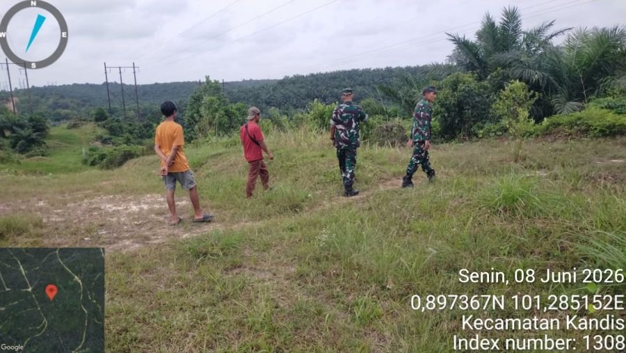 Koramil Kandis Tingkatkan Patroli Karhutla di Wilayah Rawan
