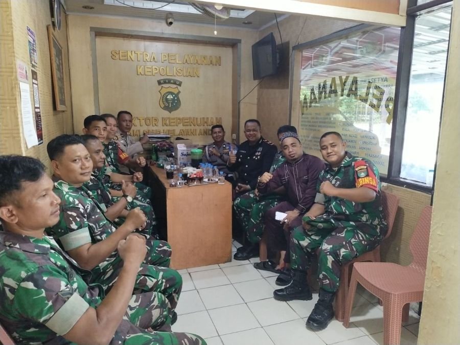 Koramil Kepenuhan Perkuat Sinergi, Ucapkan Selamat HUT Bhayangkara ke-80