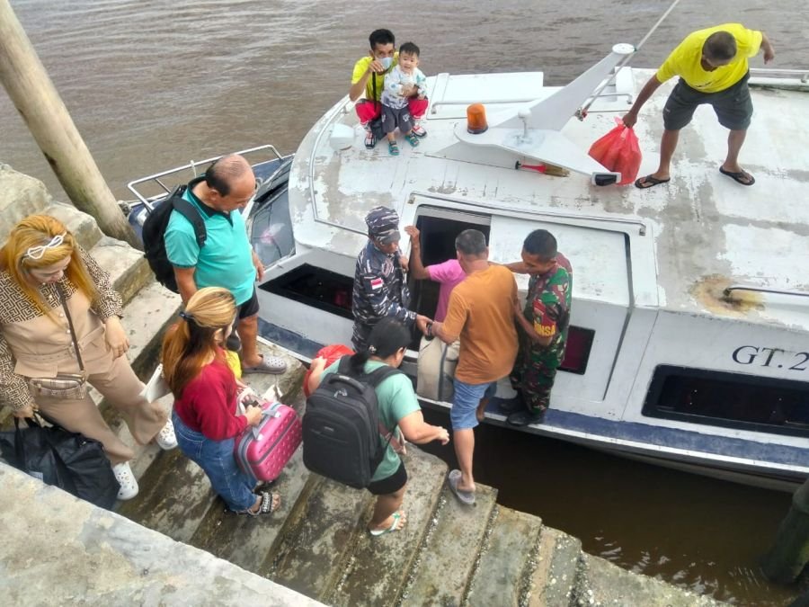 Koramil Kubu Awasi Pelabuhan Obak, Arus WNA Tetap Nihil