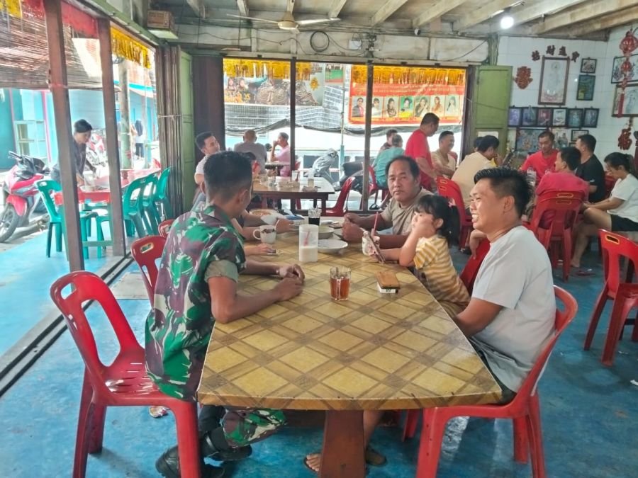 Koramil Kubu Intensif Bangun Kedekatan Warga di Panipahan