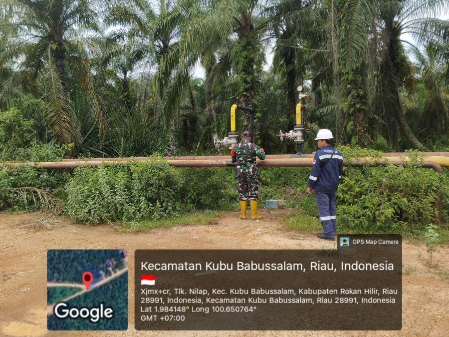 Koramil Kubu Intensifkan Patroli Pengamanan Aset Migas PHR