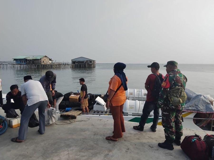 Koramil Kubu Perketat Pengawasan Orang Asing di Pelabuhan Obak