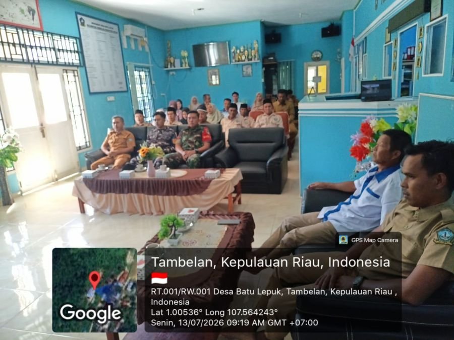 Koramil Tambelan Kawal Pembentukan Tim RKPDes Batu Lepuk 2027