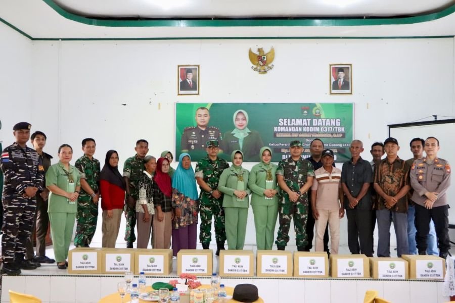 Kunker ke Moro, Dandim 0317/TBK Perkuat Soliditas dan Kepedulian Sosial