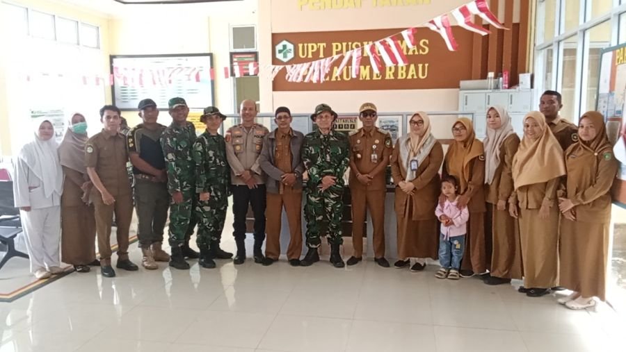 Langkah Bersama Menjaga Warga, Tim Mabes TNI Kunjungi Puskesmas Pulau Merbau