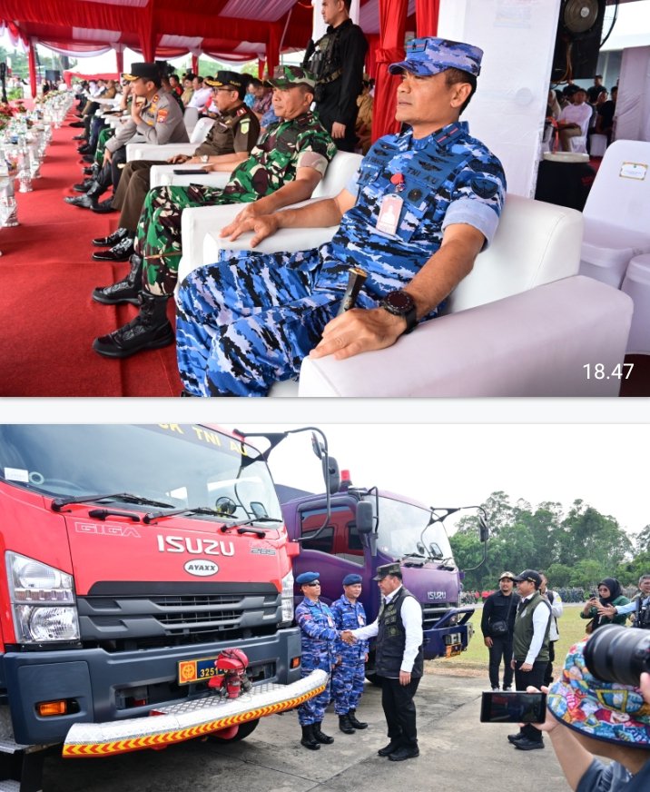 Lanud Roesmin Nurjadin Catat Sejarah, Jadi Tuan Rumah Apel Nasional Kesiapsiagaan Karhutla 2025