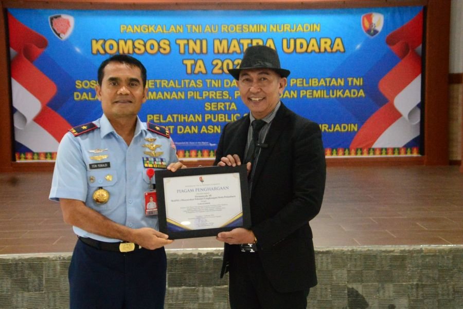 Lanud Roesmin Nurjadin Gelar Komsos TNI Matra Udara