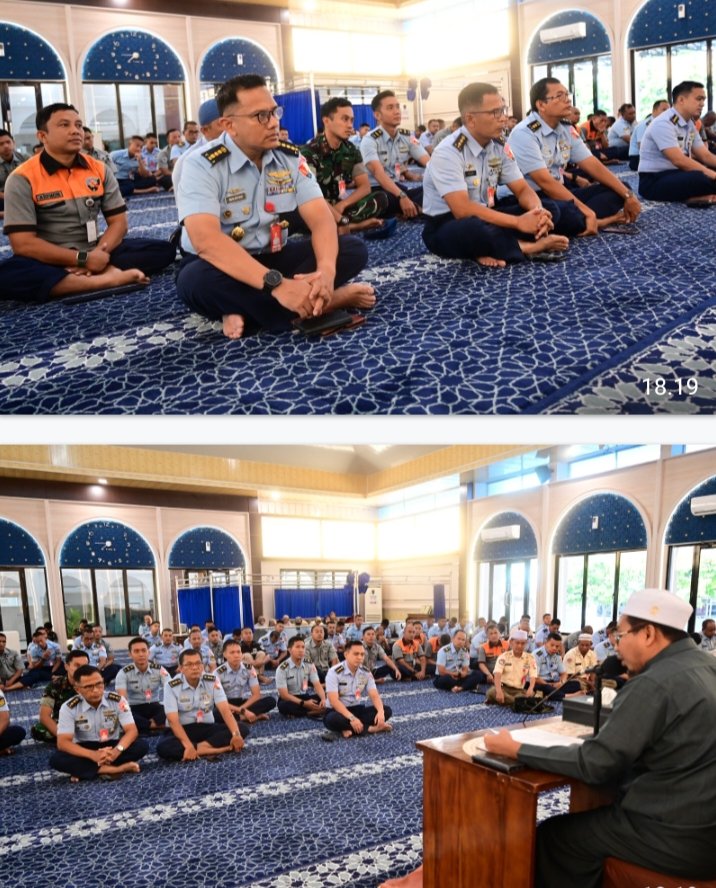 Lanud Roesmin Nurjadin Hidupkan Spirit Pagi: Kajian Rutin Bahas Keutamaan Shalat Dhuha
