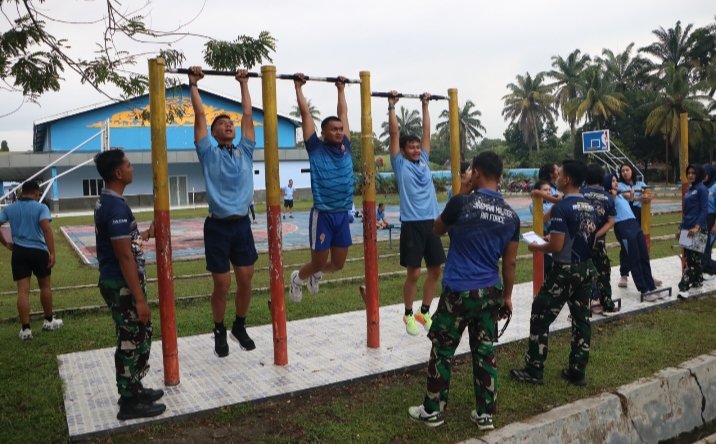 Lanud RSN dan Insub Laksanakan Samapta, Uji Ketahanan dan Kesiapan Fisik Menghadapi Dinamika Tugas
