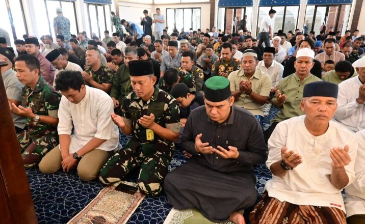 Lanud RSN Gelar Doa Bersama Dukung Kelancaran Latihan Jalak Sakti 2025