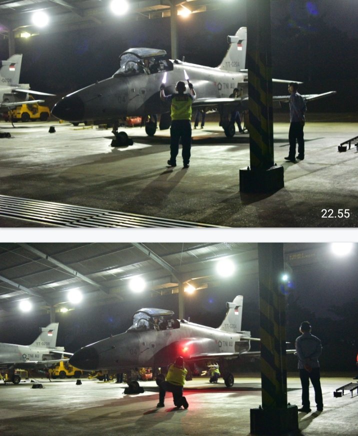 Latihan Terbang Malam di Lanud Roesmin Nurjadin: Uji Kesiapan dan Profesionalisme Penerbang TNI AU