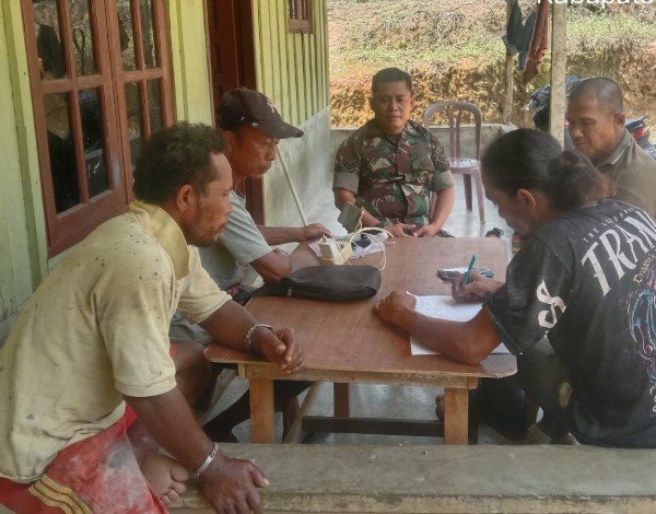 Lewat Komsos, Babinsa Koramil 0321-03/Bgs Rohil Ajak Warga Jaga Kamtibmas Lingkungan