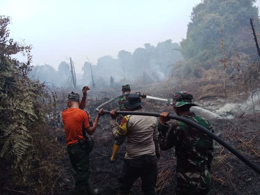 Lima Titik Karhutla Di Bengkalis Masih Berjuang, 26 Hektare Berhasil Dipadamkan