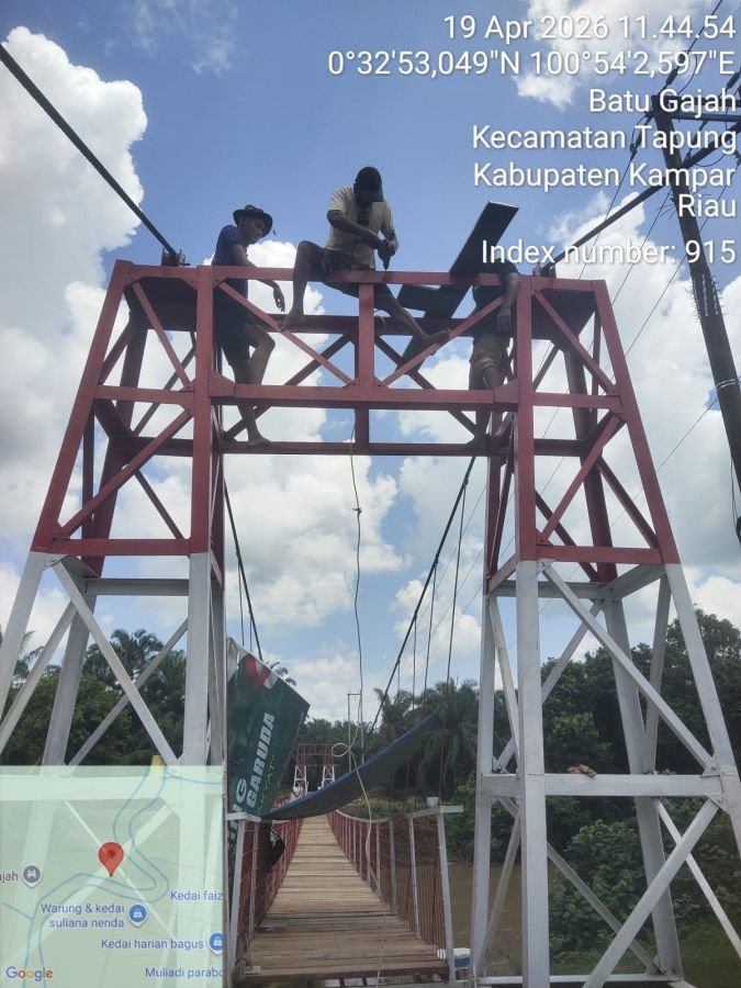 Lintasan Tersambung 100 Persen, Jembatan Gantung Garuda Memasuki Tahap Akhir Pengerjaan