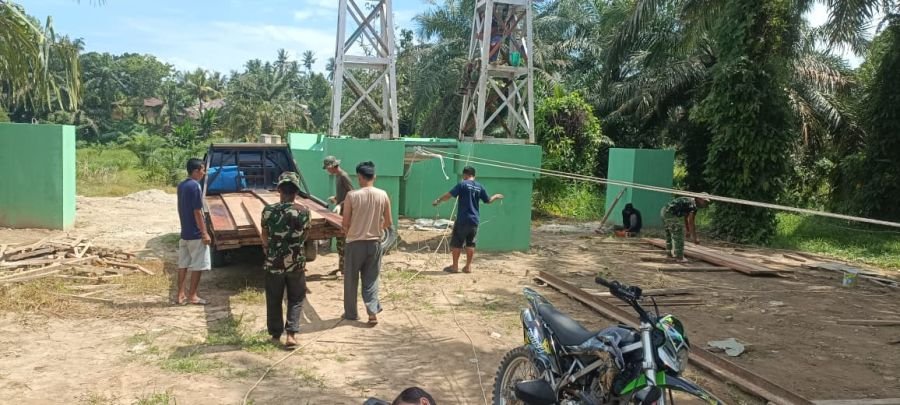 Logistik Lantai Tiba, Pembangunan Jembatan Garuda Muara Musu Bersiap Masuki Tahap Pemasangan Papan