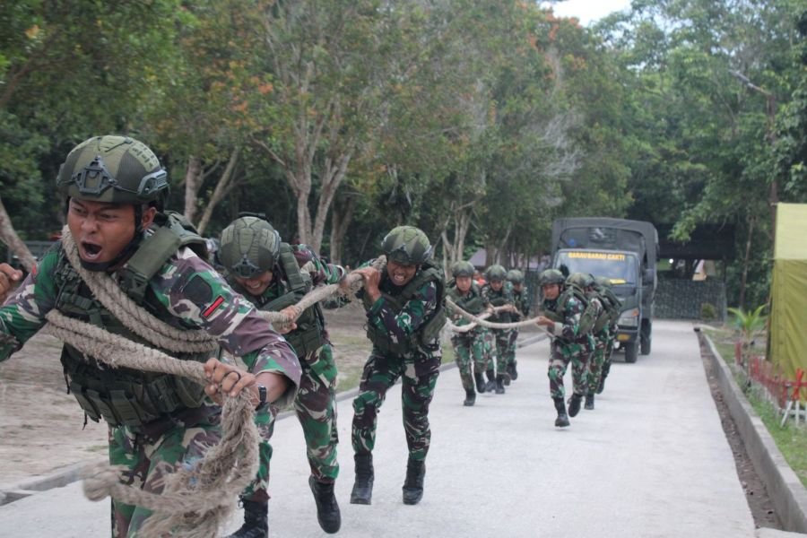 Lomba Antar Kompi Yonif TP 851/BBC Uji Soliditas dan Ketangguhan Prajurit