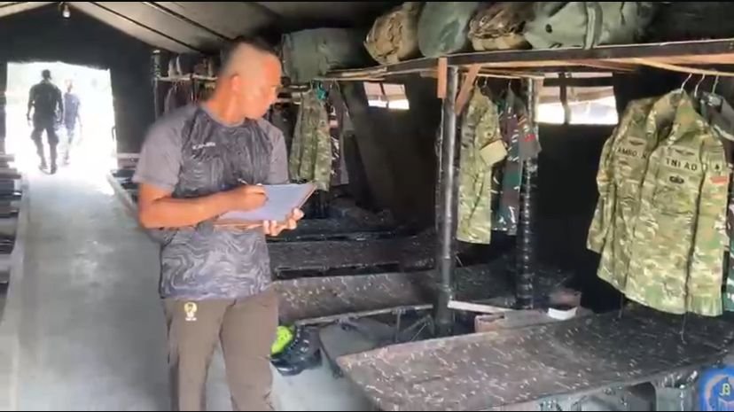 Lomba Tenda Yonif TP 953 Uji Disiplin Antar Kompi