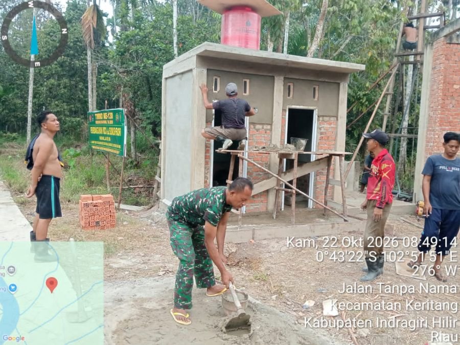 Lua BIASA! Pembangunan MCK & Sumur Bor TMMD Sasaran 9 Kuala Lemang Nyaris Rampung, 6Poin Tuntas 100%