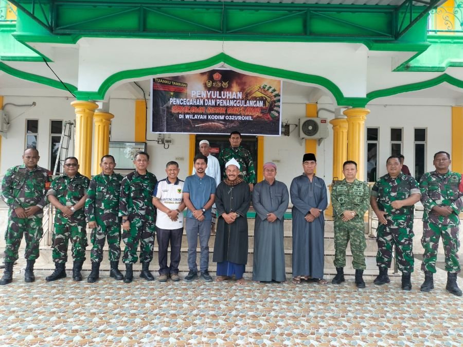 Mabes TNI Turun ke Rohil, Cegah Karhutla dari Masjid hingga Lahan Bekas Terbakar