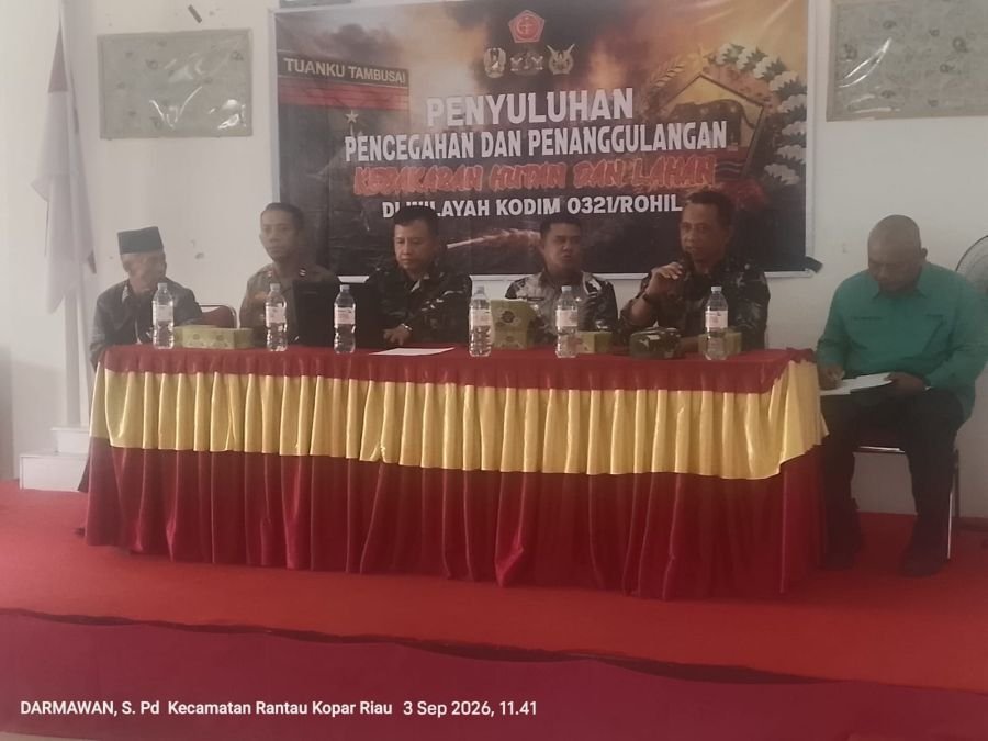 Mabes TNI Turun Langsung Cegah Karhutla di Rantau Kopar
