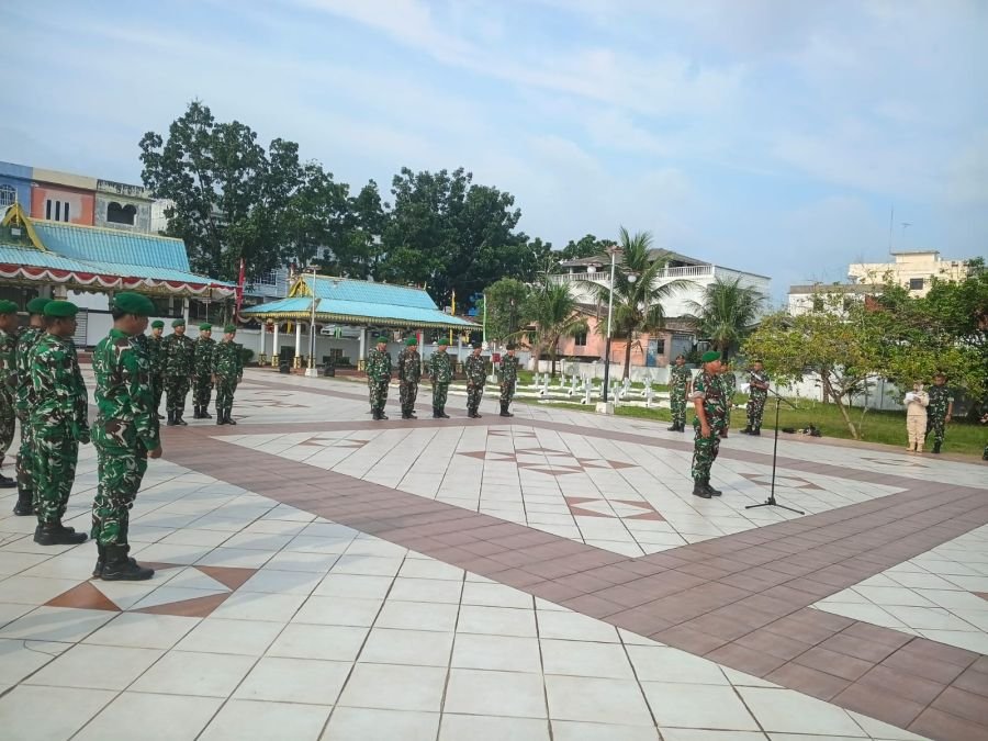 Mantapkan Kesiapan Peringatan HUT Kodam XIX/Tuanku Tambusai, Prajurit Gelar Gladi Upacara di Makam P