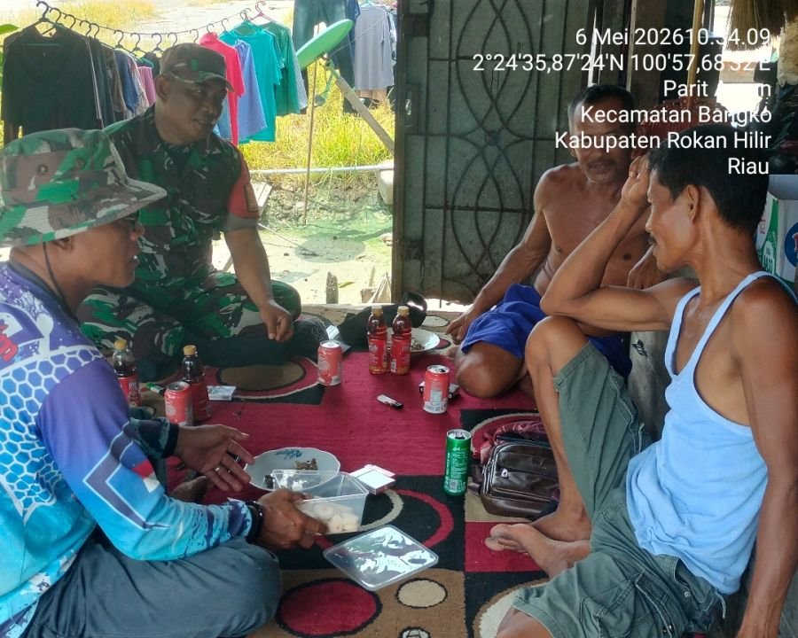 Marak Pencurian, Babinsa Yusrizal Purba Ajak Warga Kepenghuluan Serusa Kompak