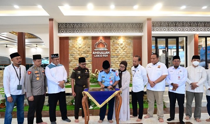 Masjid Amrullah Diresmikan, Danlanud Roesmin Nurjadin: Masjid Ini Jadi Simbol Ukhuwah dan Peradaban