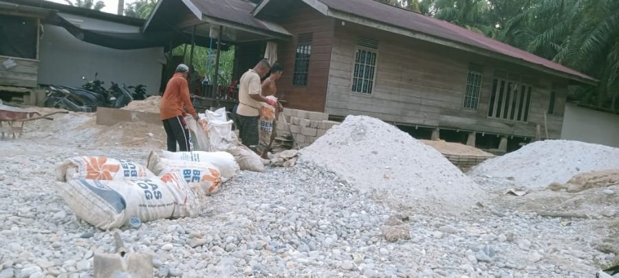 Material Pembangunan Jembatan Garuda Terus Dipersiapkan, Semangat Gotong Royong Tetap Terjaga