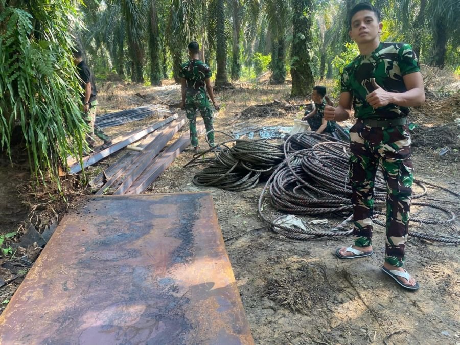Material Pembesian Jembatan Gantung Garuda Tahap III Tiba di Lokasi, Pekerjaan Berjalan Lancar