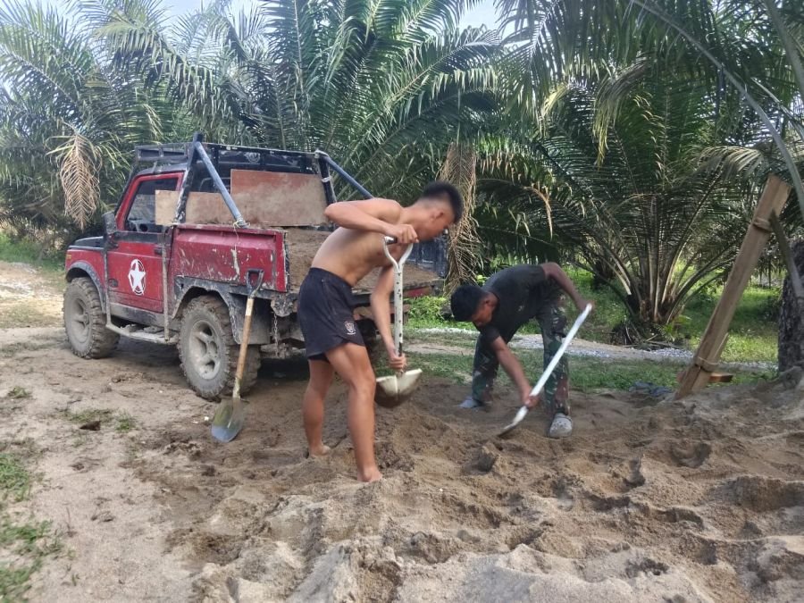 Material Terus Dipasok, Jembatan Gantung Garuda Masuki Tahap Krusial
