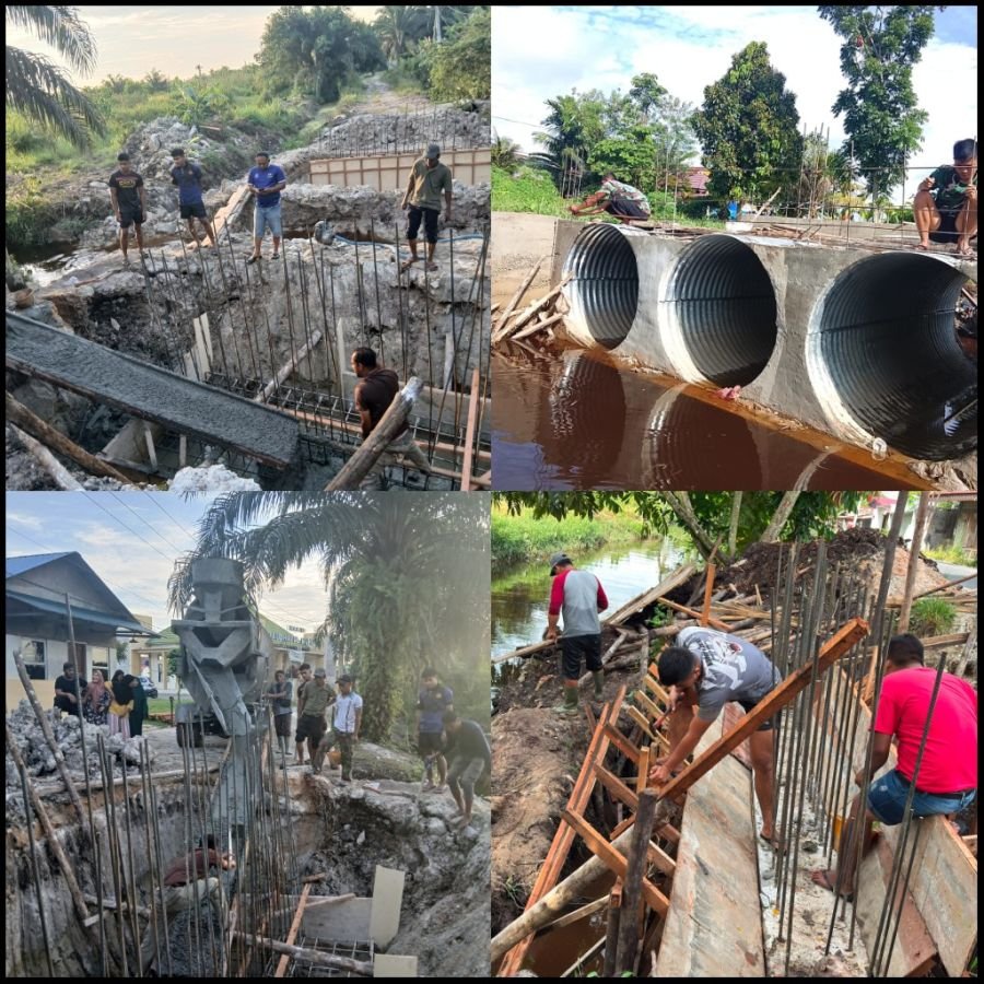 Melalui Jembatan Garuda, Kodim 0301/Pekanbaru Dorong Kelancaran Aktivitas Masyarakat