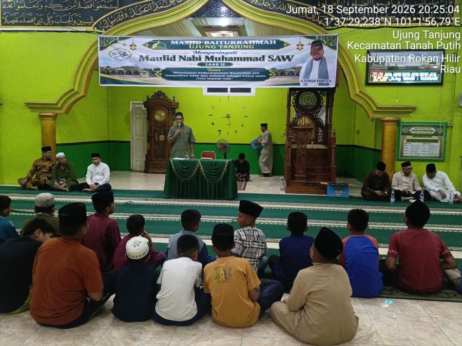 Koramil 02/TP Hadiri Maulid Nabi di Ujung Tanjung, Perkuat Silaturahmi Warga