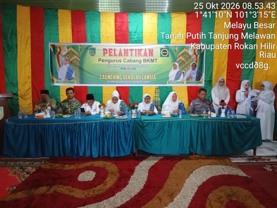 Menghadiri Undangan Pelantikan PC BMKT Kecamatan Tanah Putih Tanjung Melawan Tahun 2026.