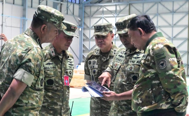 Menhan RI Tinjau Kesiapan Infrastruktur Rafale di Lanud Roesmin Nurjadin