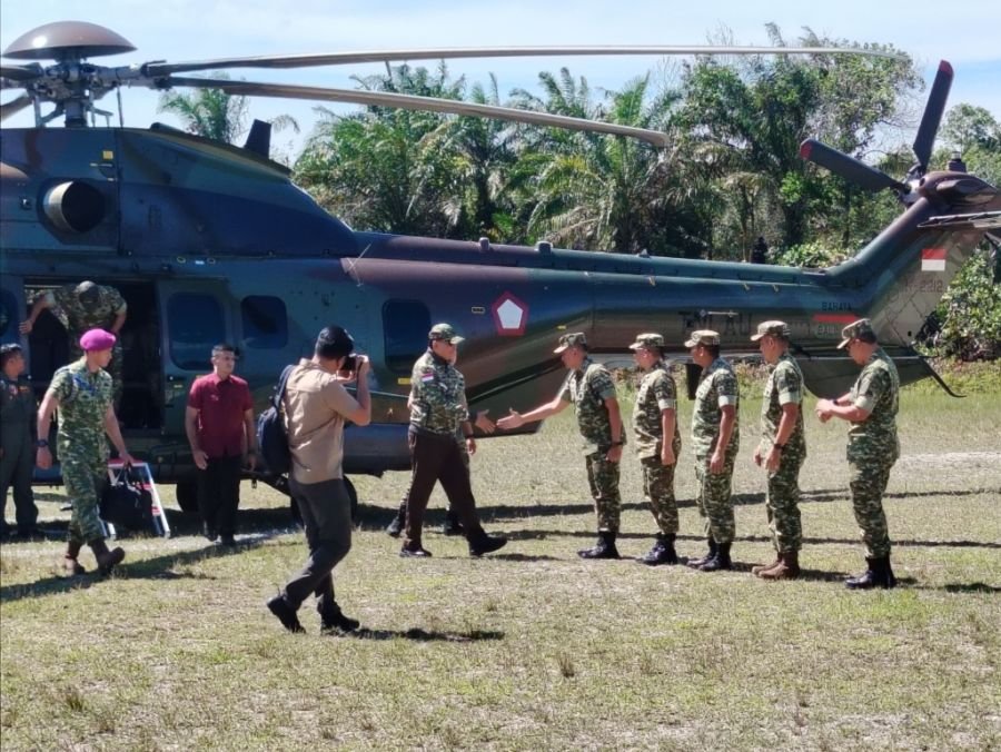 Menteri Pertahanan RI Kunjungi Yonif TP 952/IB di Bengkalis, Lakukan Peninjauan dan Beri Pengarahan