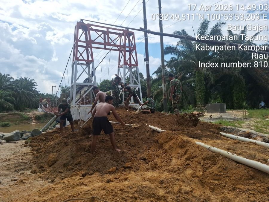 Menuju Angka Sempurna: Progres 90% Jembatan Garuda Simbol Kebangkitan Ekonomi Desa Batu Gajah