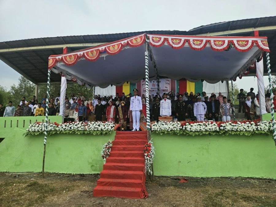 Merah Putih Berkibar di Tanah Merah, Peringatan HUT RI Ke-81 Berlangsung Khidmat