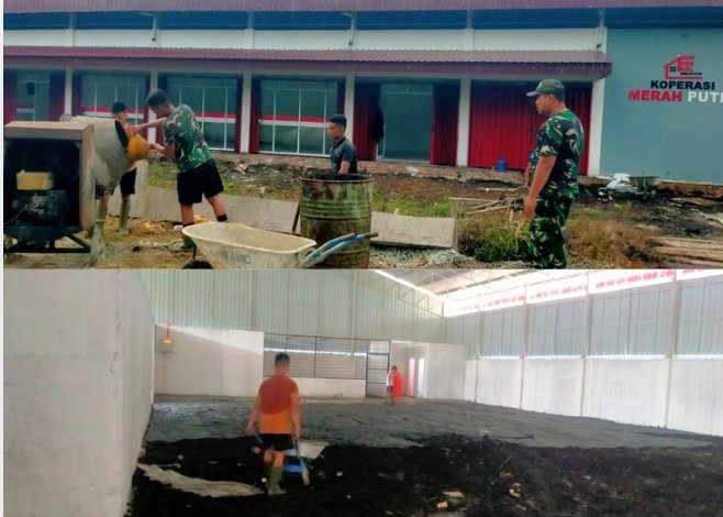 Meski di Wilayah Kepulauan, Babinsa Terus Kawal Percepatan Pembangunan KDKMP Bantan Timur