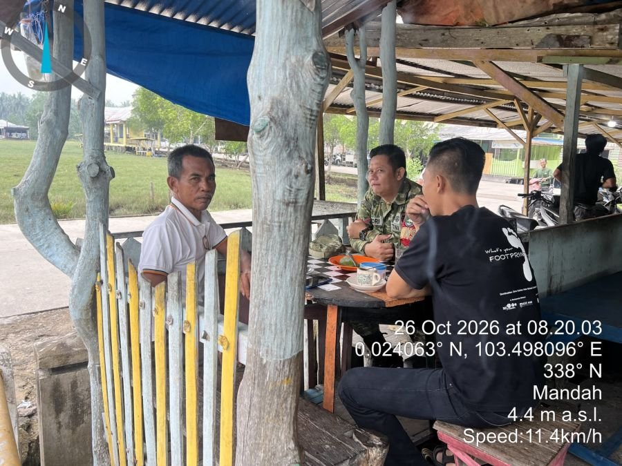 Mewujudkan Keakraban, Babinsa 08/MDH Komsos Dengan Warga Binaan