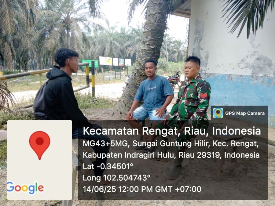 Mewujudkan Keakraban Babinsa Koramil 01/Rengat Komsos Dengan Warga Binaan