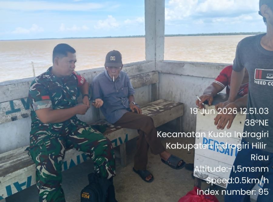 Monitoring SDM Warga Binaan, Babinsa 04/Kuindra Jaga Stabilitas Kuala Indragiri