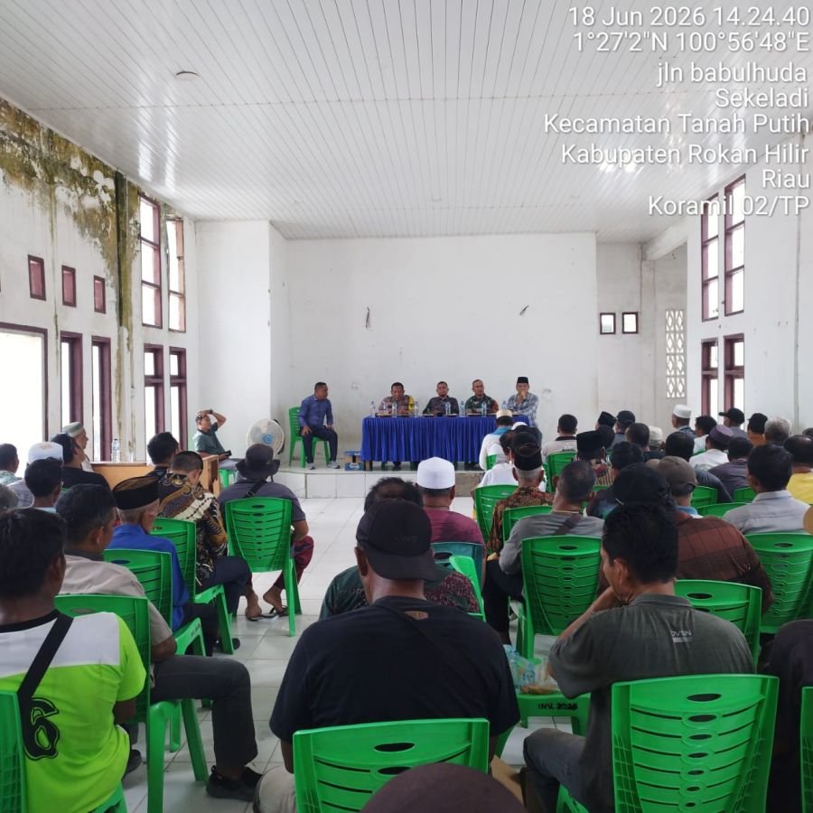 Musyawarah tentang Maraknya Pencurian Buah Sawit di Kep.Sekeladi Kec.Tanah Putih Kabupaten Rokan Hil