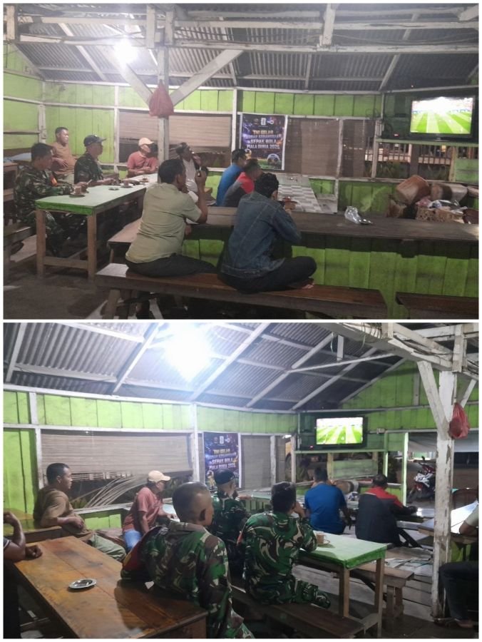 NOBAR PIALA DUNIA 2026, KORAMIL 05/PERANAP ERATKAN KEBERSAMAAN DENGAN WARGA