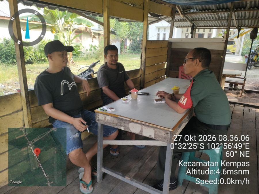 Obrolan di Warung Sarapan Jadi Cara Babinsa 03/Tempuling Jaring Aspirasi Pemuda