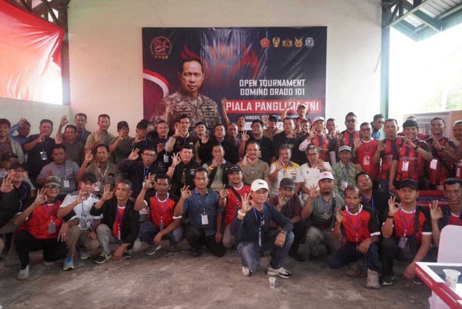 Open Tournament Domino ORADO 101 Piala Panglima TNI Resmi Dibuka di Kodim 0322/Siak